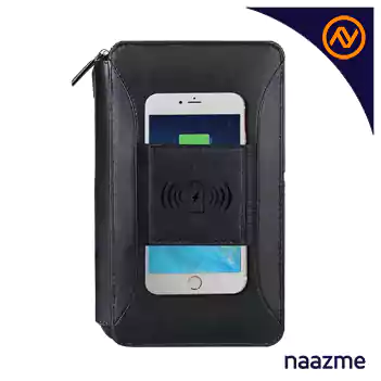 Generic-wireless-and-wired-charger-multi-functional-travel-wallet-with-built-in-powerbank-6000mah-+-passport-holder-ano-06a